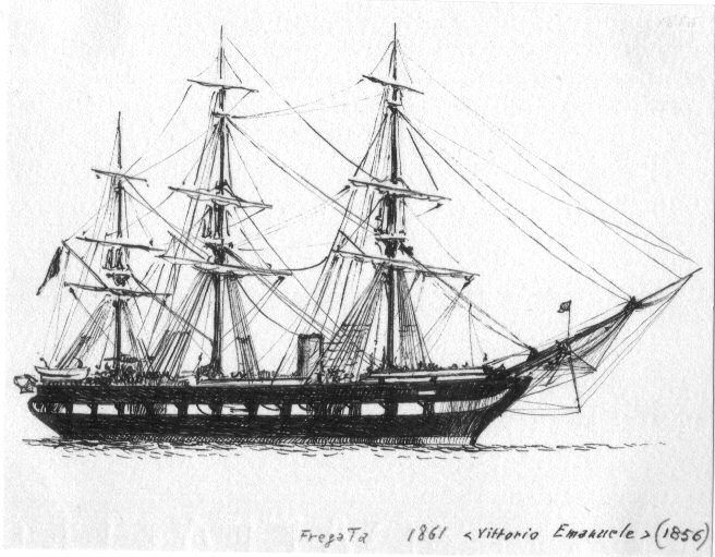 1856 - Fregata 'Vittorio Emanuele'